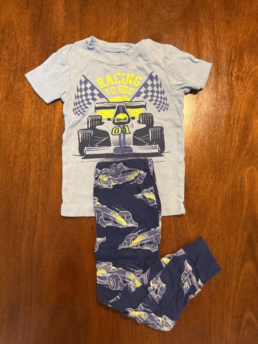 4T Boys Racecar Pajamas